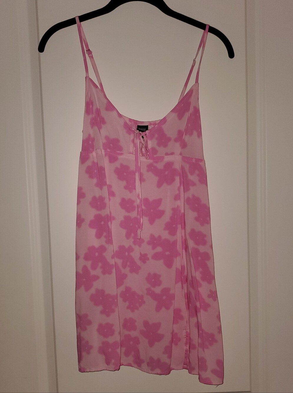 wild fable, M, Pink Tie-Front Floral Short Sundress